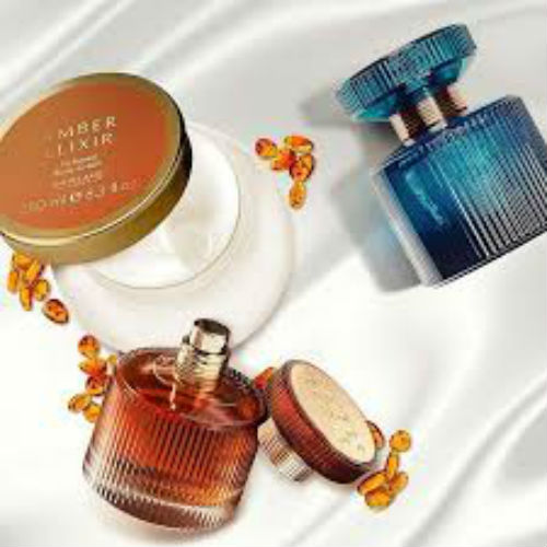 Bộ nước hoa và dưỡng thể Oriflame Amber Elixir hương hổ phách